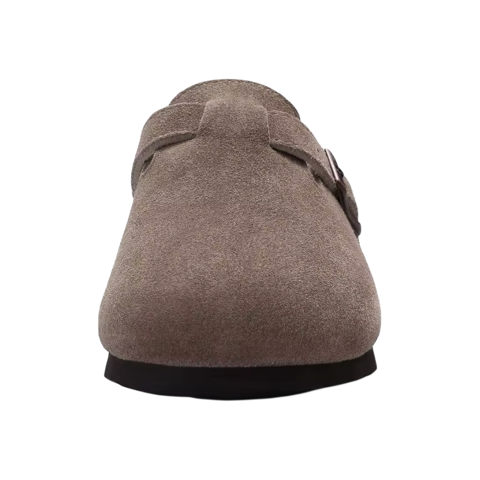 Casual Soft Suede Clogs - MudColoured
