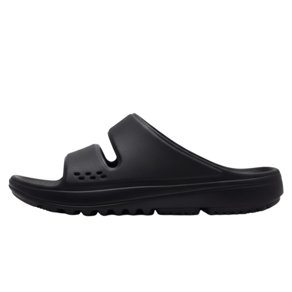 Minimal EVA Slip-On Slides - Black