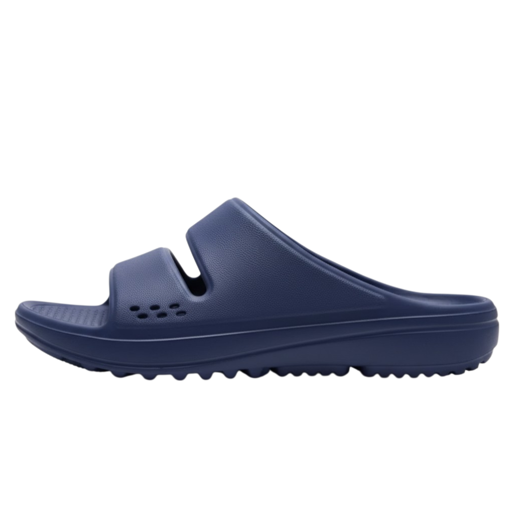 Minimal EVA Slip-On Slides - Navy/Blue