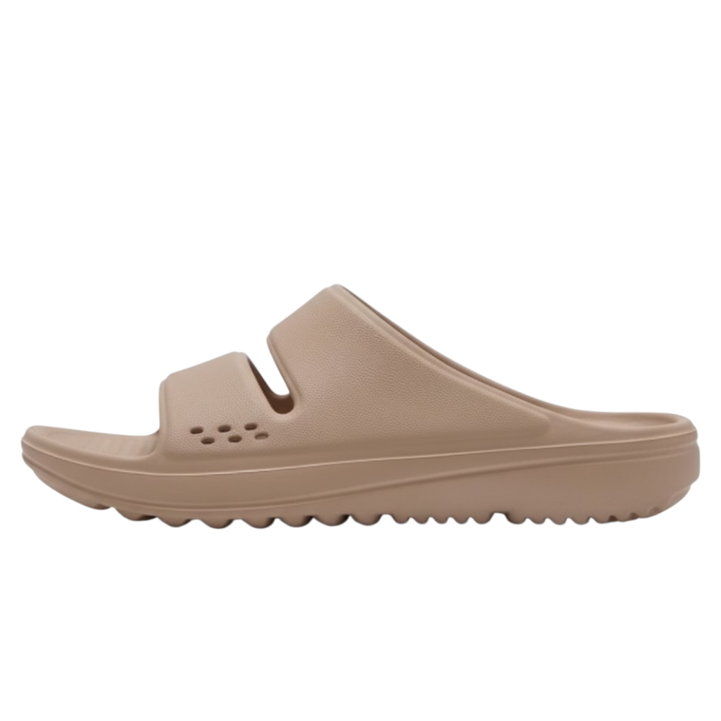 Minimal EVA Slip-On Slides - Sand/Brown