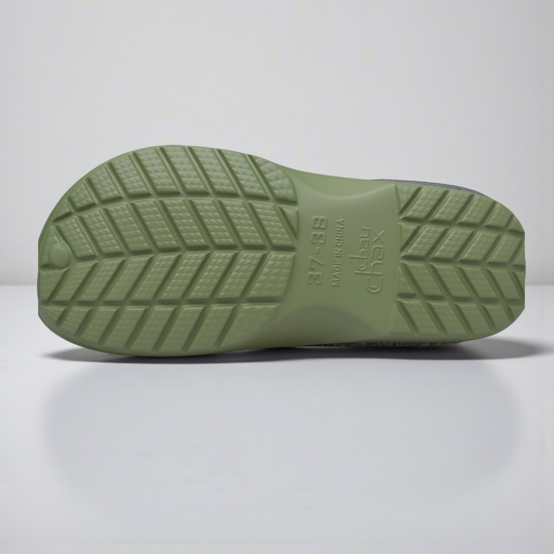 Casual Plush Lined Clogs - Green