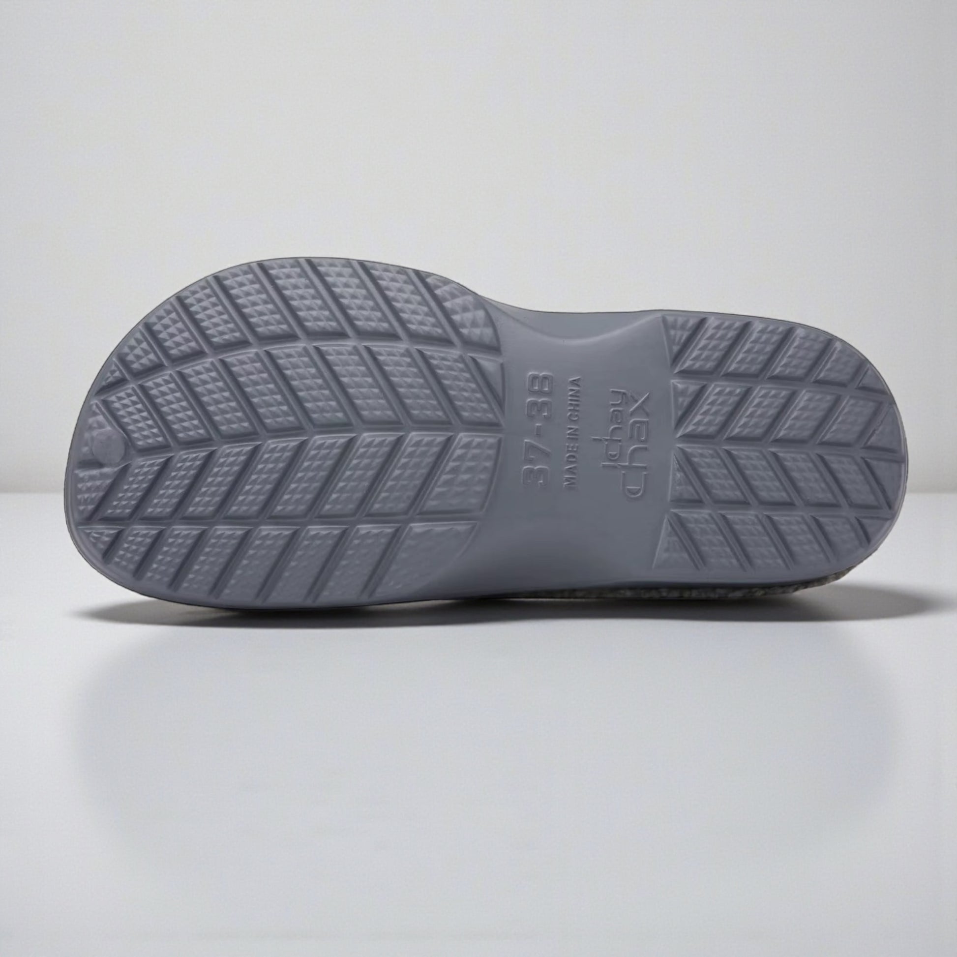 Casual Plush Lined Clogs - Grey