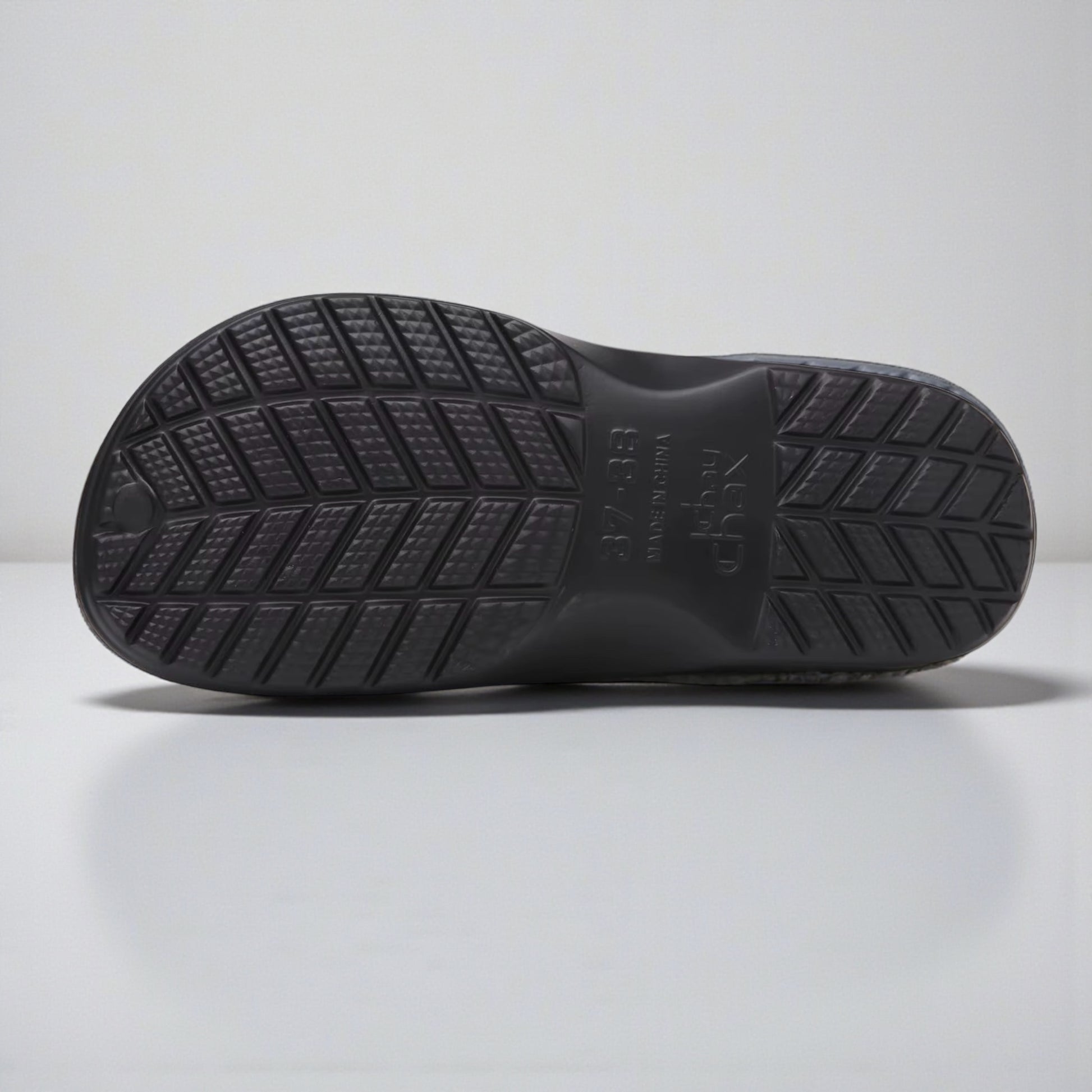 Casual Plush Lined Clogs - Black