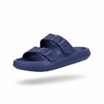 Adjustable Strap Comfort Slides - Blue