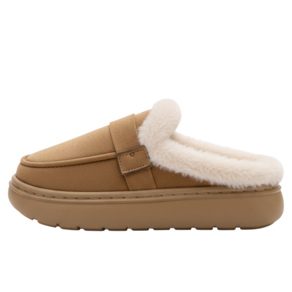 Faux Fur Lined Slip-On Clogs