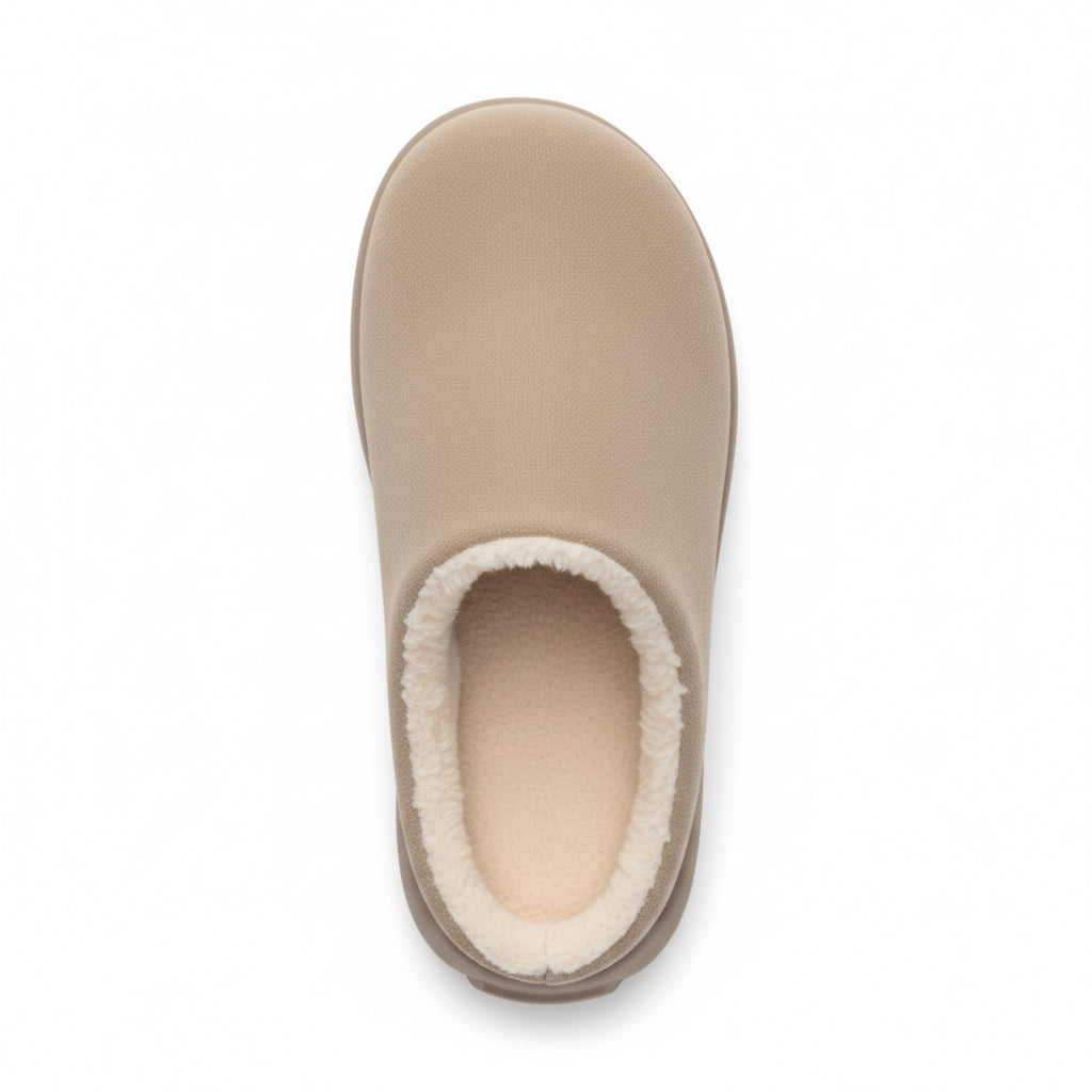 Minimalist Faux Fur Mule Slippers
