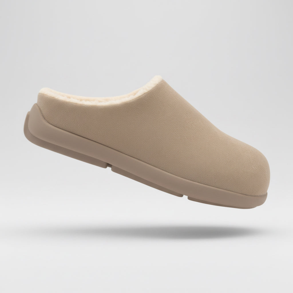 Minimalist Faux Fur Mule Slippers