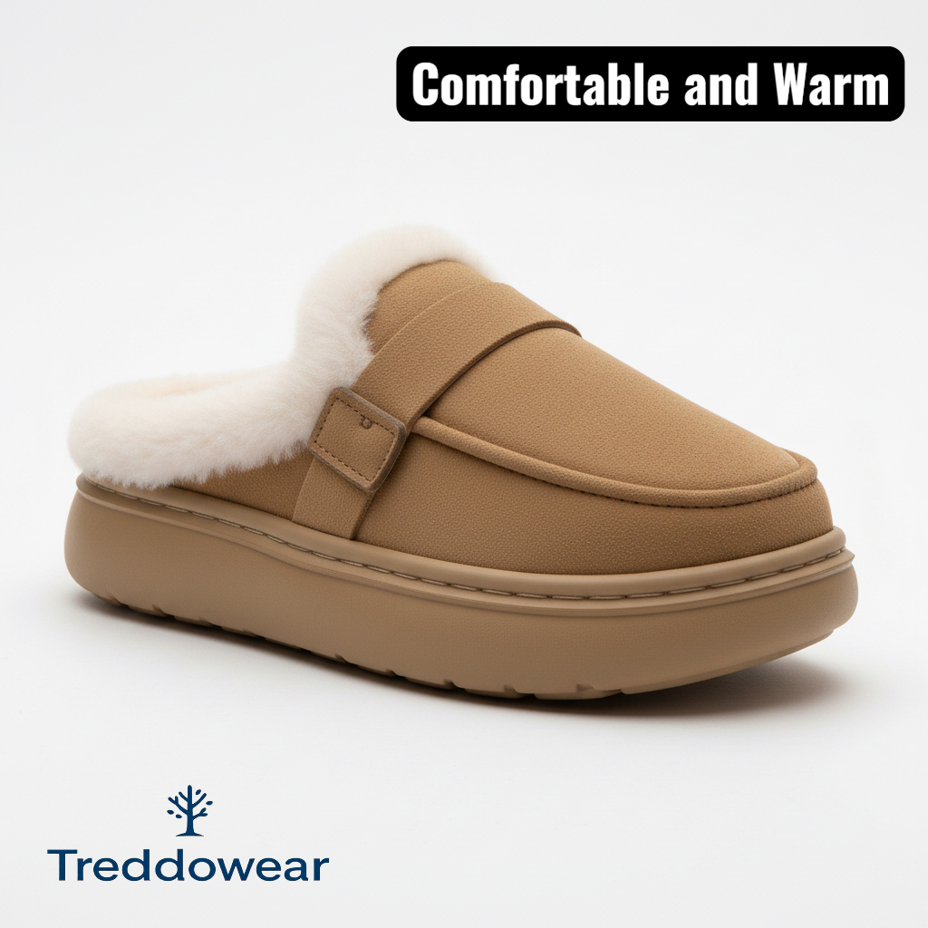 Faux Fur Lined Slip-On Clogs